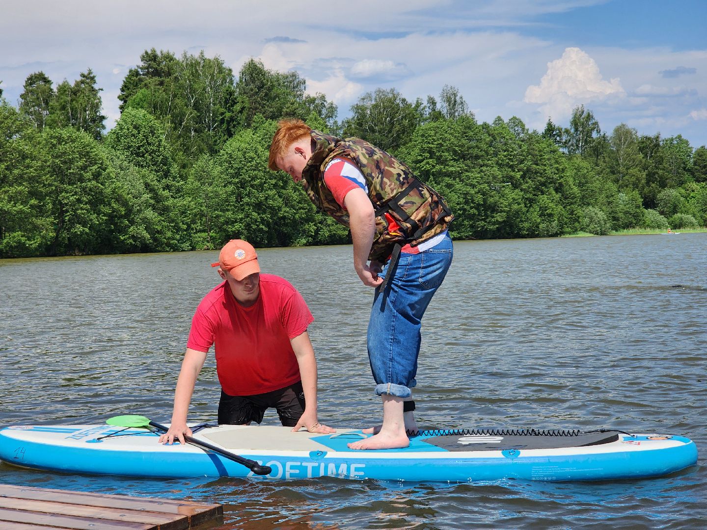 сапборд, сапсерфинг, озеро Бисерово, Богородский городской округ,
