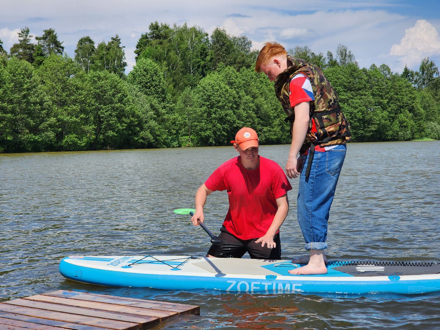 сапборд, сапсерфинг, озеро Бисерово, Богородский городской округ,
