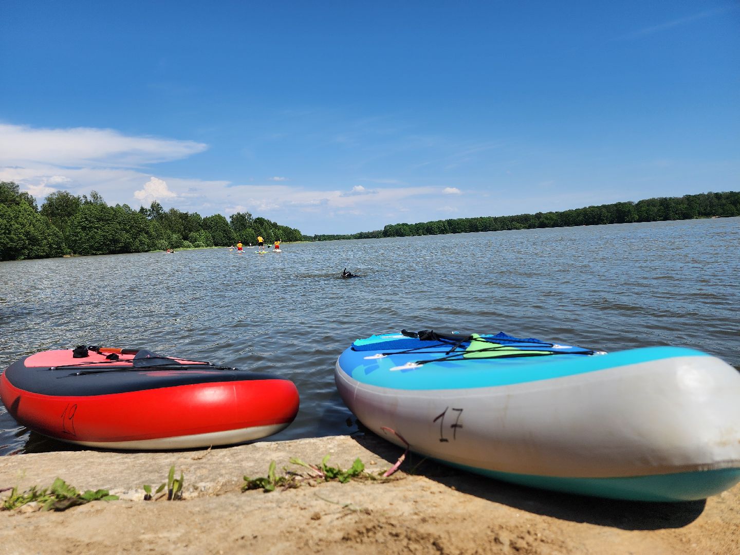 сапборд, сапсерфинг, озеро Бисерово, Богородский городской округ,