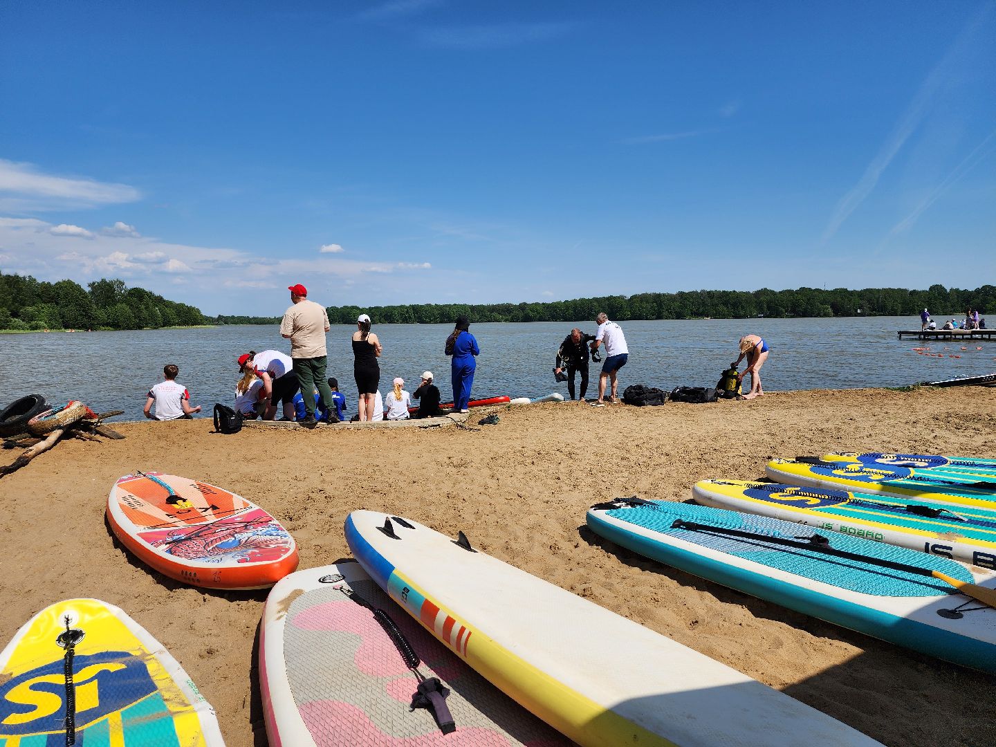 сапборд, сапсерфинг, озеро Бисерово, Богородский городской округ,