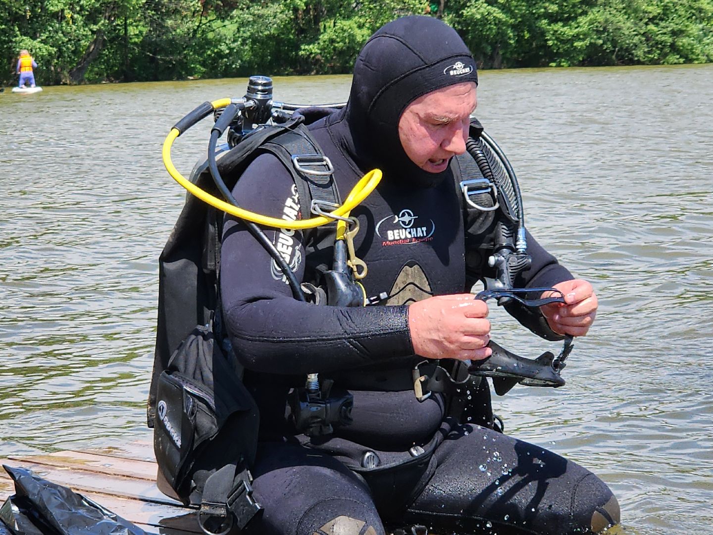 водолазы, экологическая акция, очистка водоемов, Бисерово, Богородский городской округ,