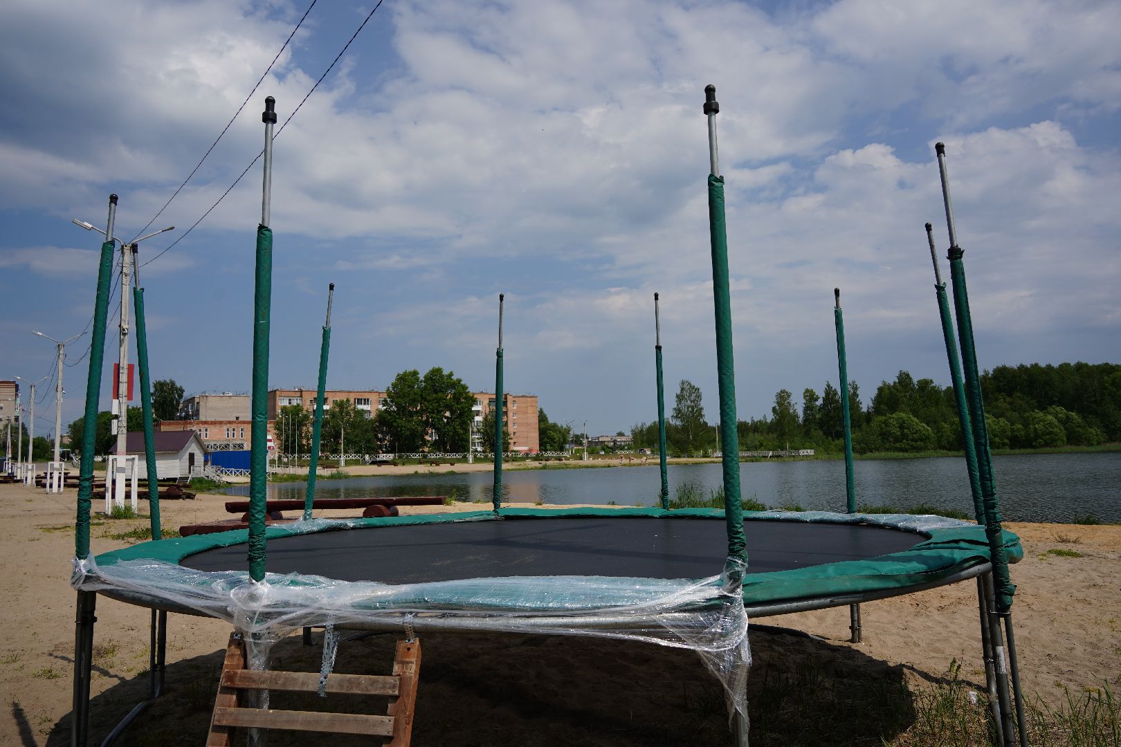 Рошаль, озеро Юбилейное, пляж, летнее кафе, Большая Шатура,