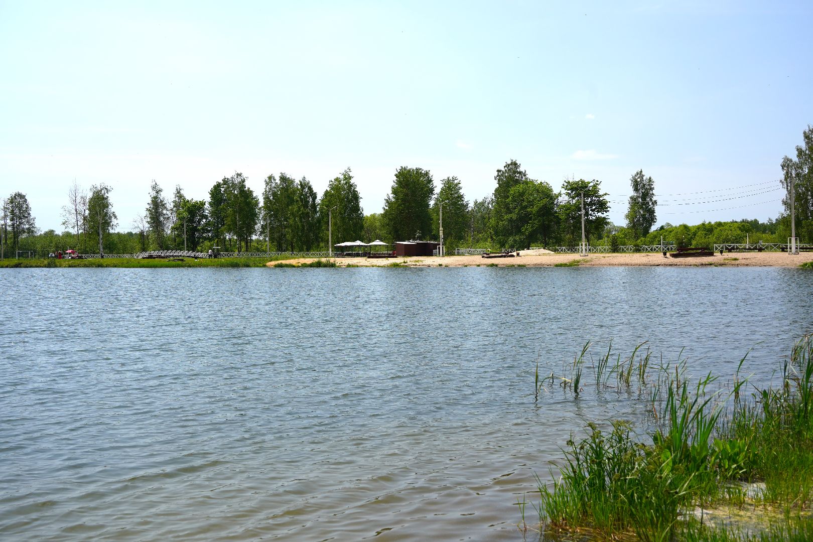Рошаль, озеро Юбилейное, пляж, летнее кафе, Большая Шатура,