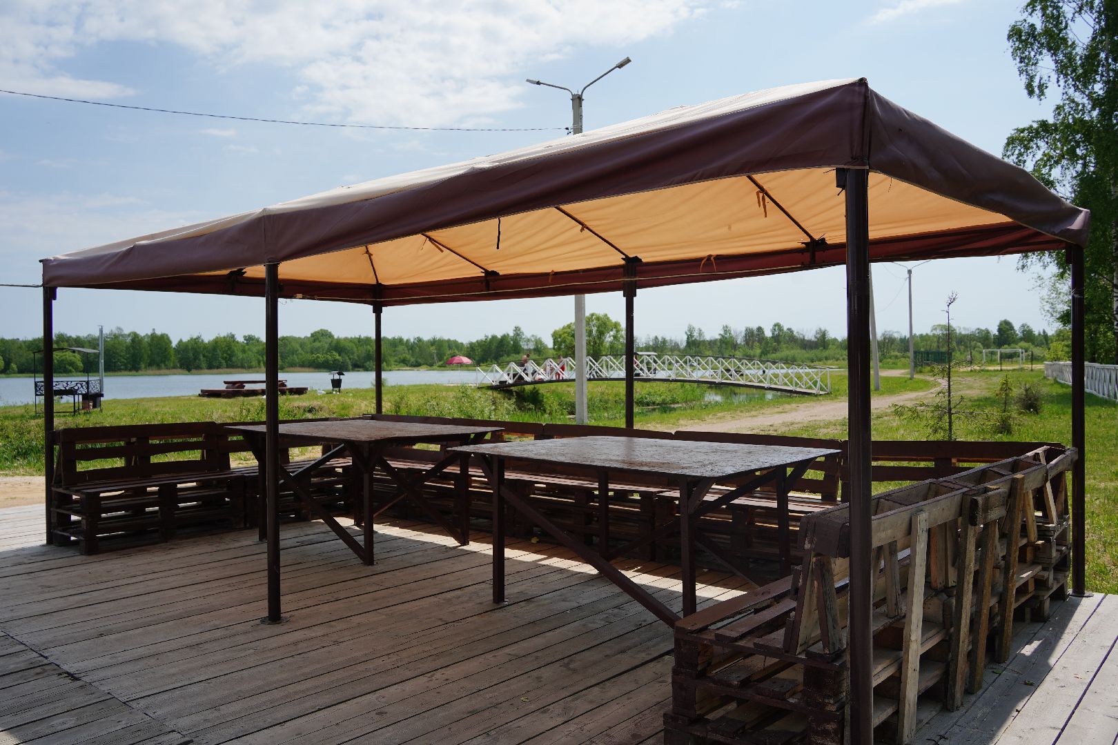 Рошаль, озеро Юбилейное, пляж, летнее кафе, Большая Шатура,