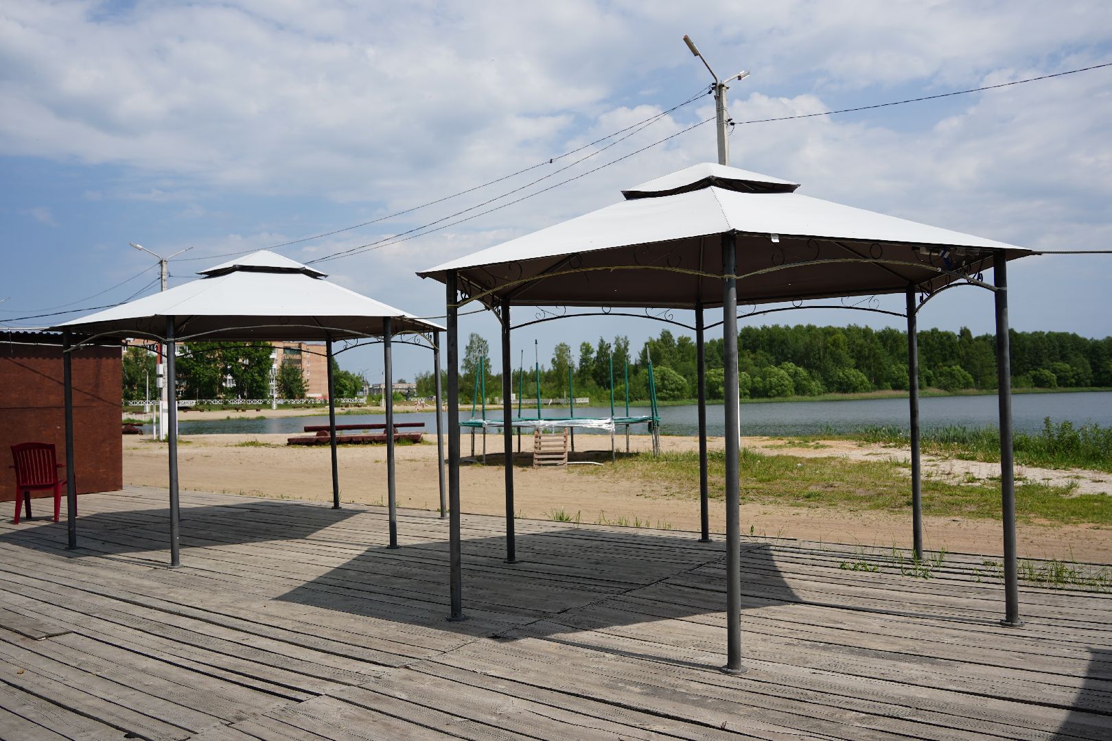 Рошаль, озеро Юбилейное, пляж, летнее кафе, Большая Шатура,