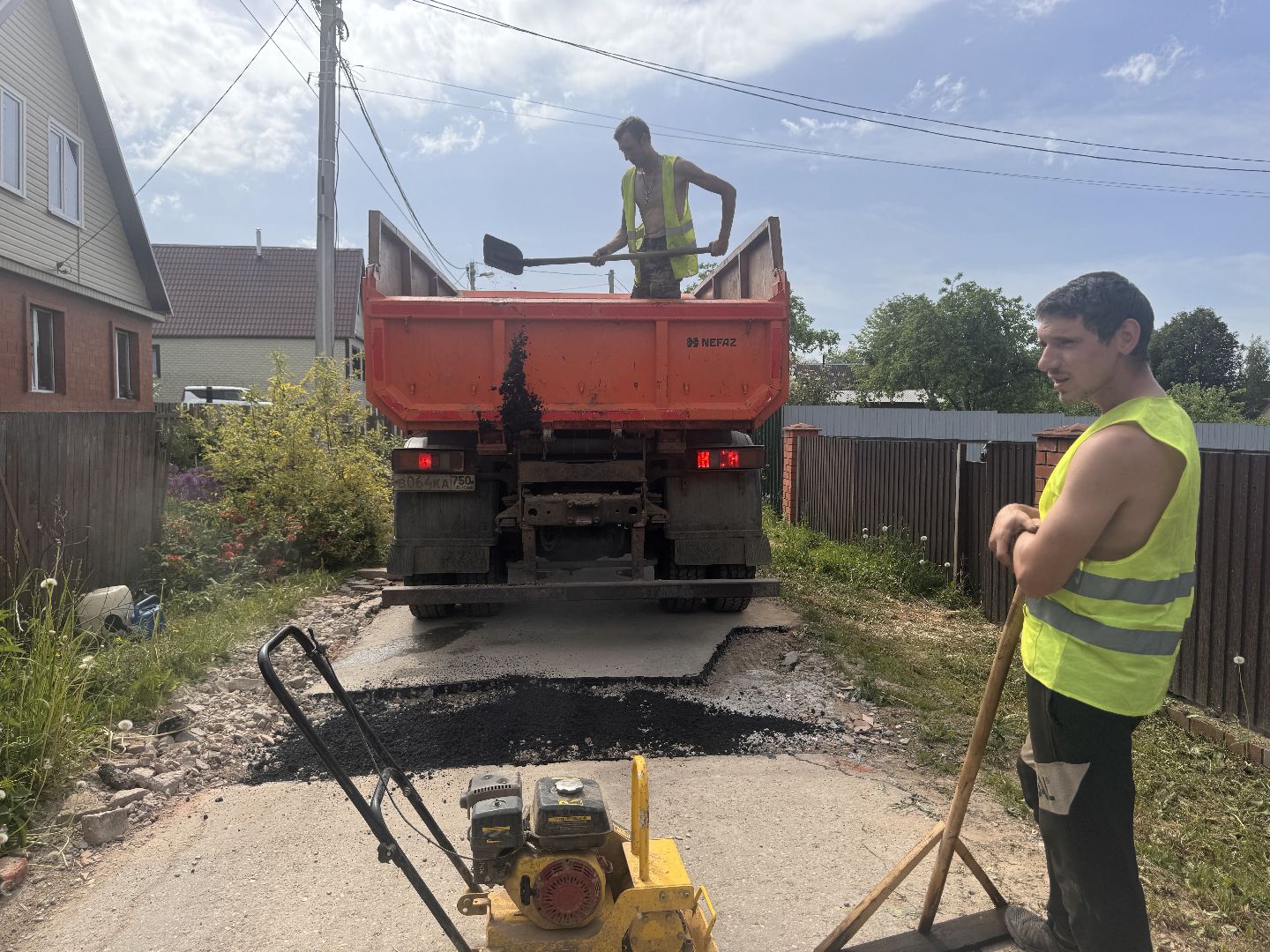 шаховская, коммунальная служба, ямочный ремонт,