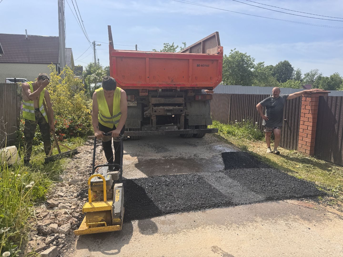 шаховская, коммунальная служба, ямочный ремонт,