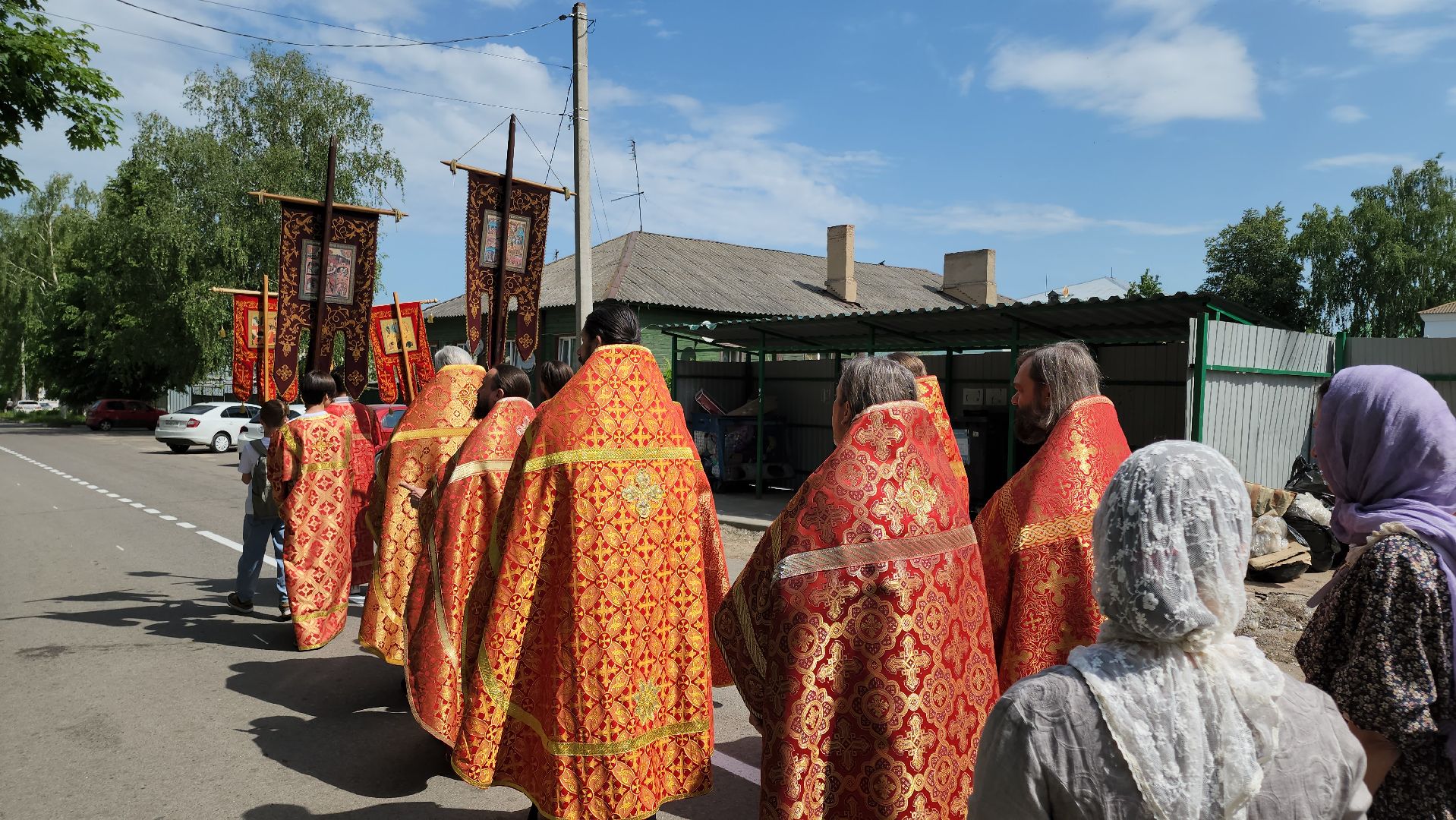 кашира, детский крестный ход, пасха, православие, церковь, преображенский собор, введенский храм,