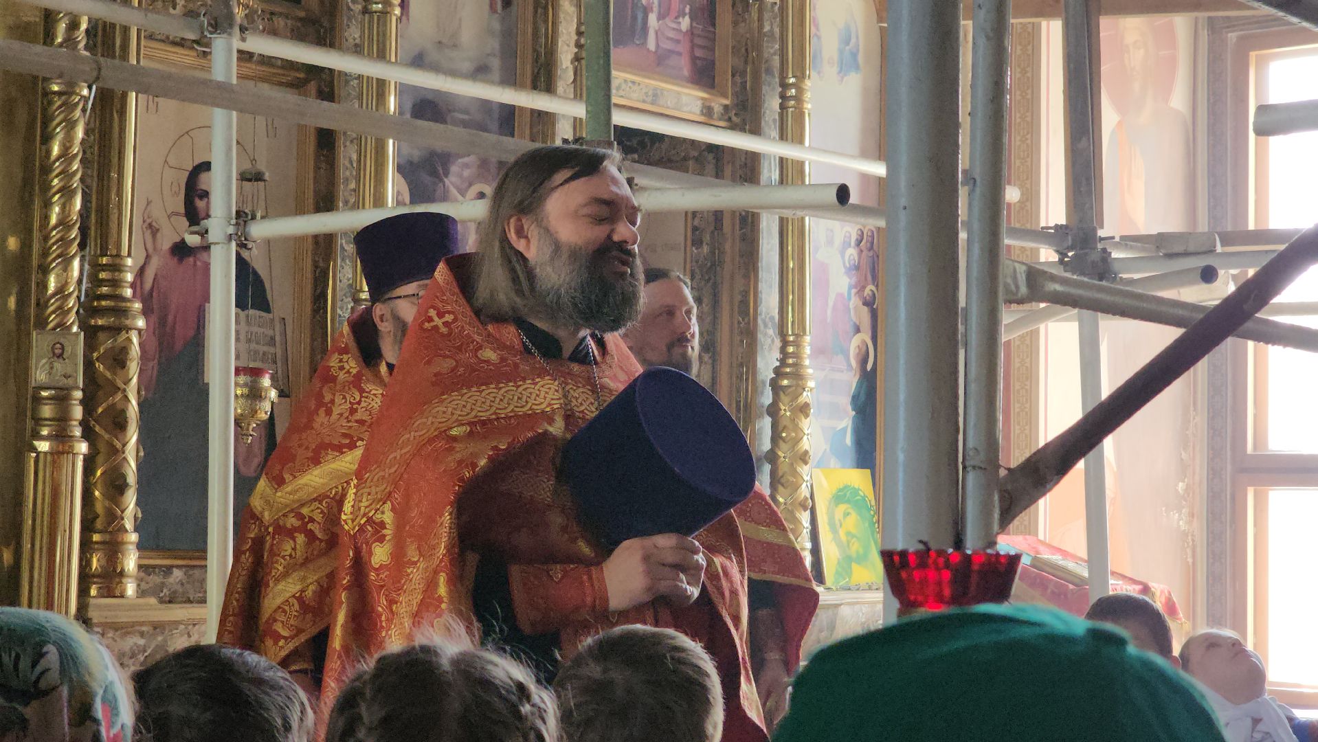 кашира, детский крестный ход, пасха, православие, церковь, преображенский собор, введенский храм,