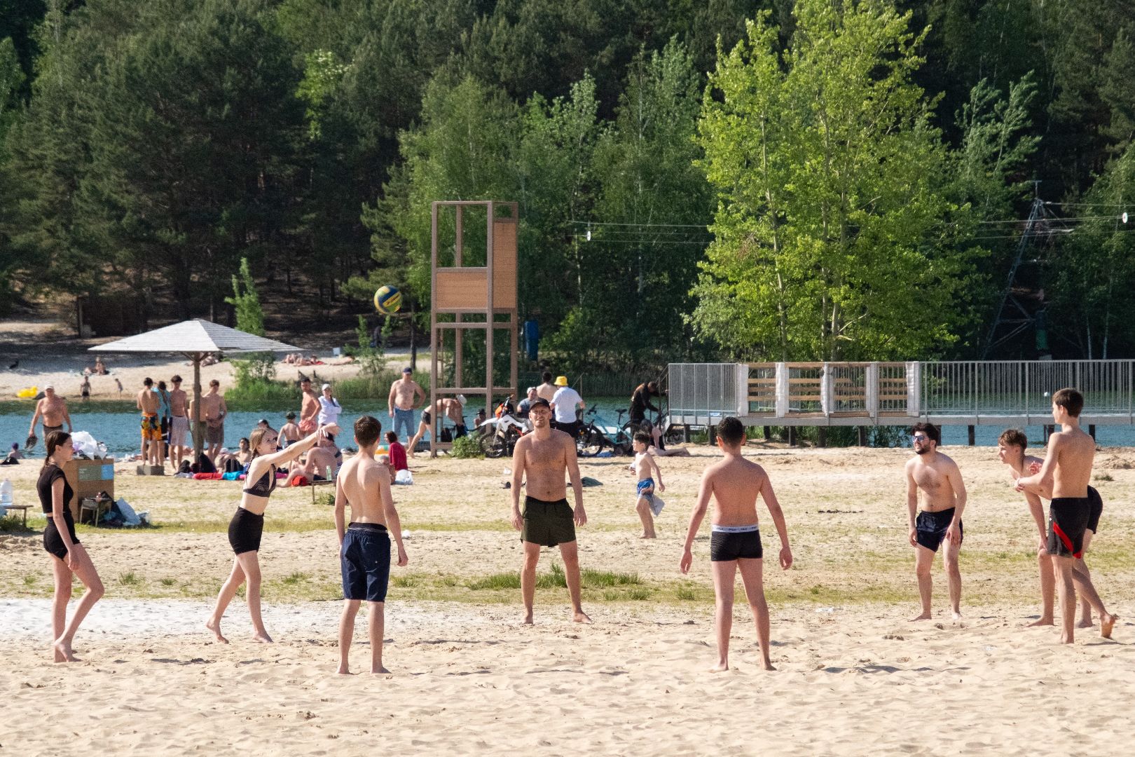 лыткарино, благоустройство, карьер, волкуша, пляжный сезон, лето,