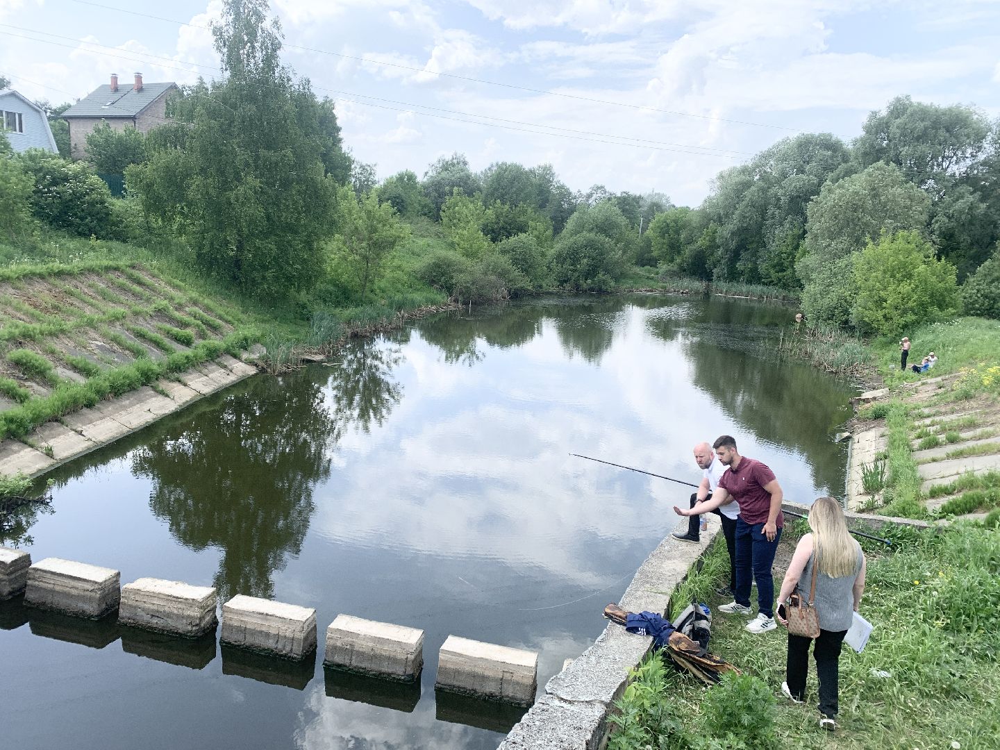 Балашиха, Подмосковье, Река Вьюнка, Село Новый Милет, водоемы, плотина, гидротехнические сооружения,
