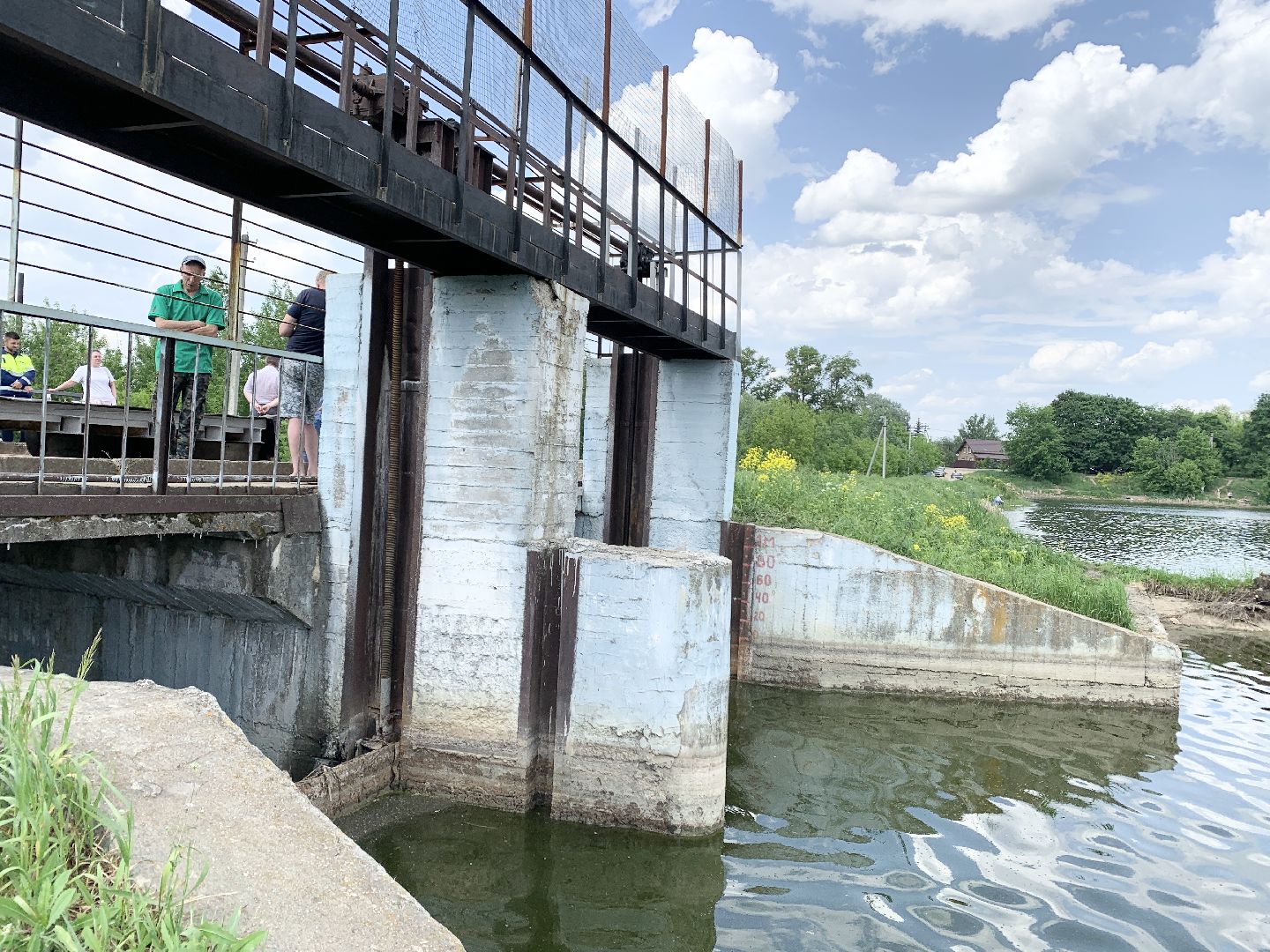 Балашиха, Подмосковье, Река Вьюнка, Село Новый Милет, водоемы, плотина, гидротехнические сооружения,