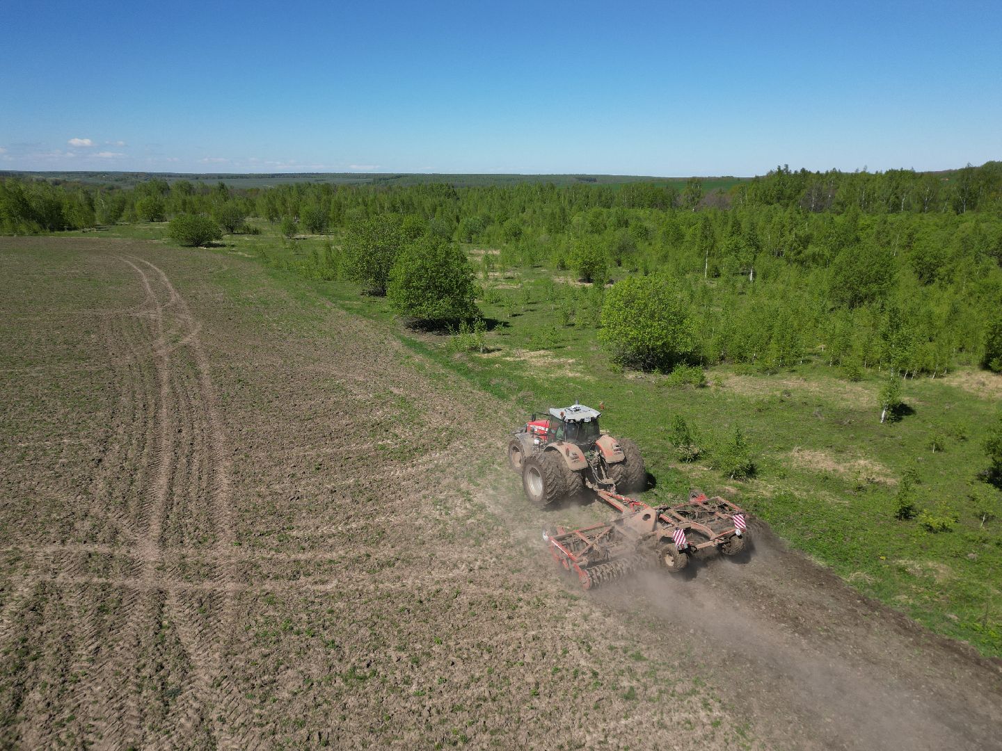 видео с коптера, серебряные пруды, посевная,