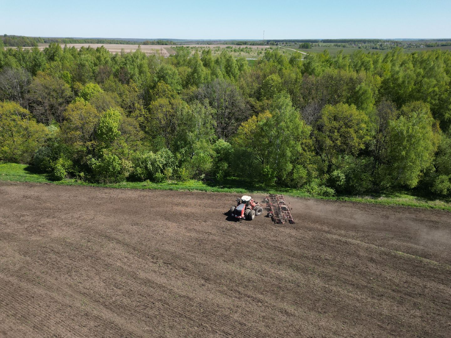 видео с коптера, серебряные пруды, посевная,