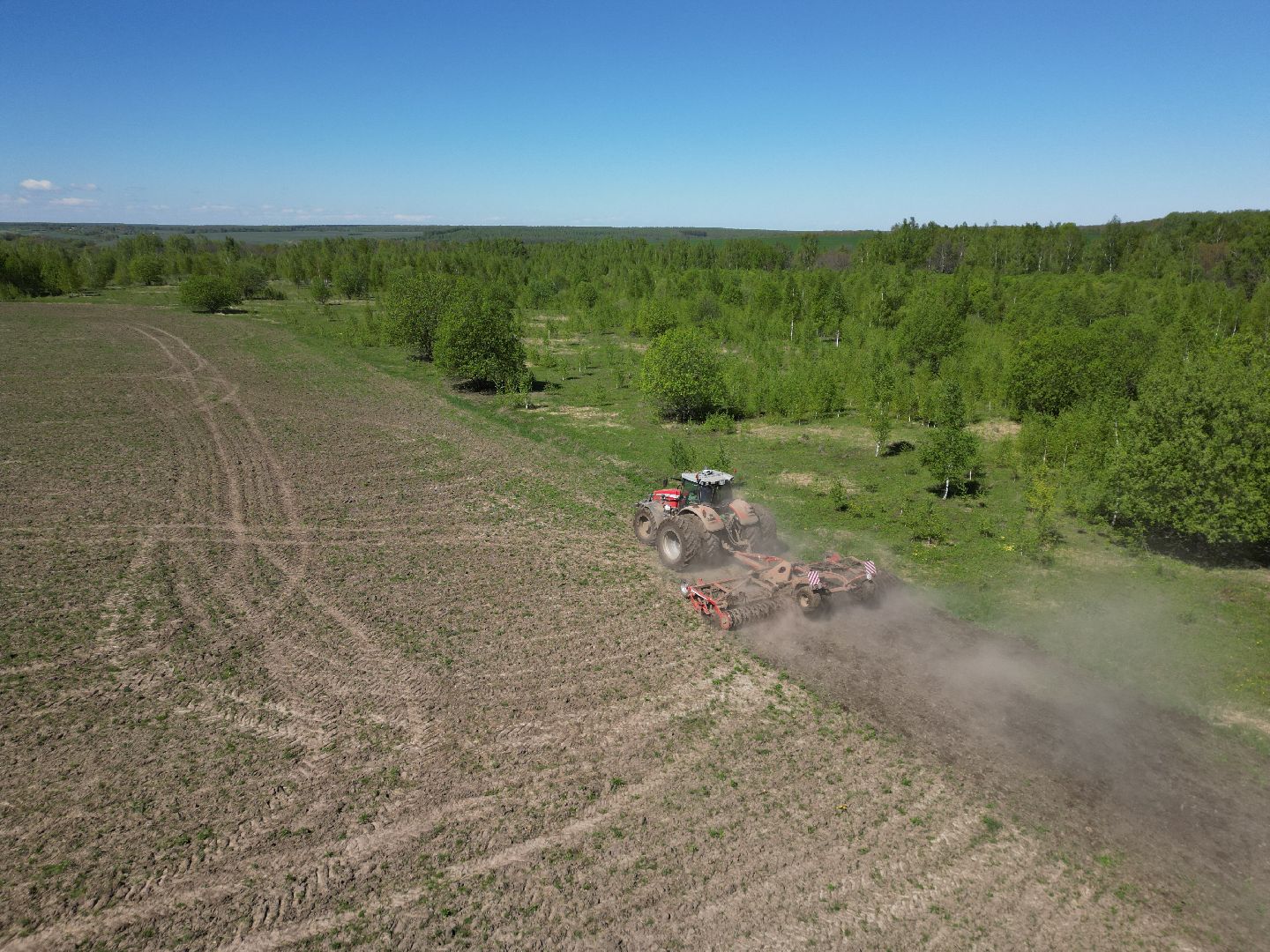 видео с коптера, серебряные пруды, посевная,