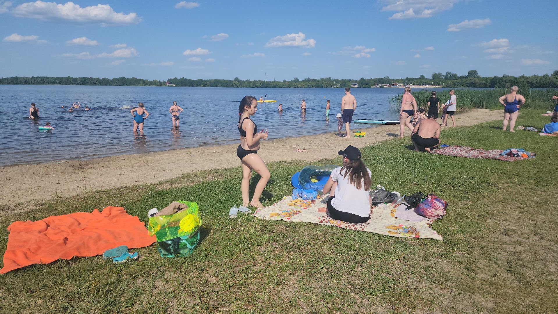 шатура, пляж, озеро Святое, отдых на природе, отдых у воды, отдых на озеро, пляжный отдых, пляжный сезон,