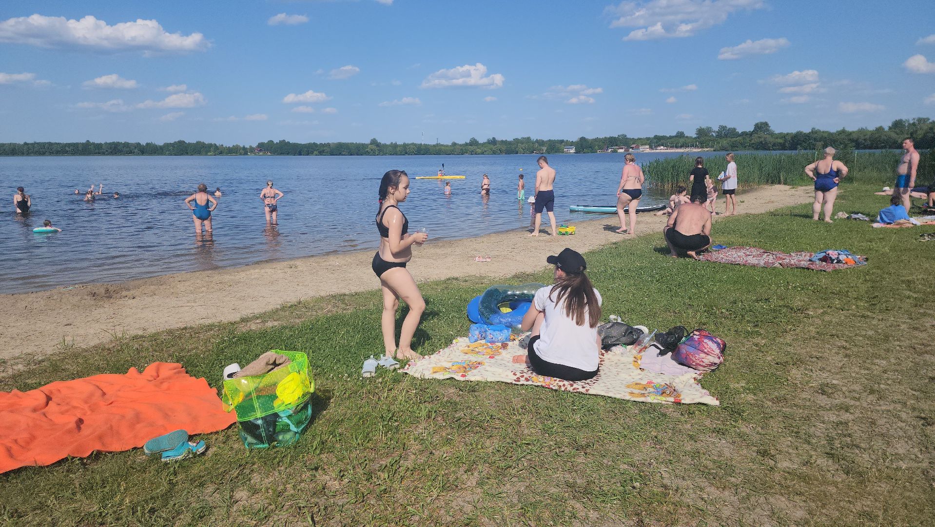 шатура, пляж, озеро Святое, отдых на природе, отдых у воды, отдых на озеро, пляжный отдых, пляжный сезон,