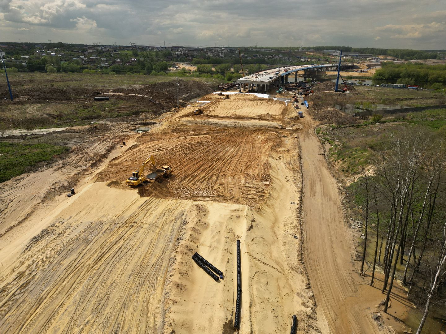 юла, лыткарино, трасса, строительство,видео с коптера,