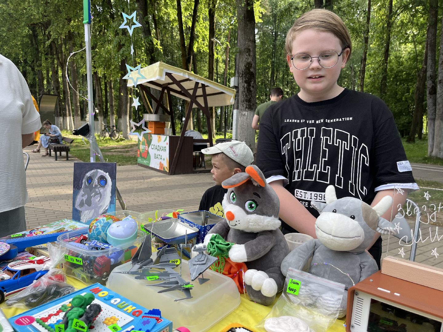 Наро-фоминск, наро-фоминский городской округ, Центральный парк Наро-Фоминска, детский маркет, юные предприниматели,