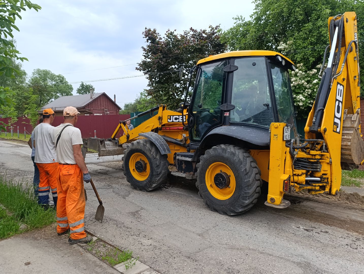 Бронницы, Ремонт дороги, Огородный переулок, Новый асфальт, Подготовка к укладке асфальта,
