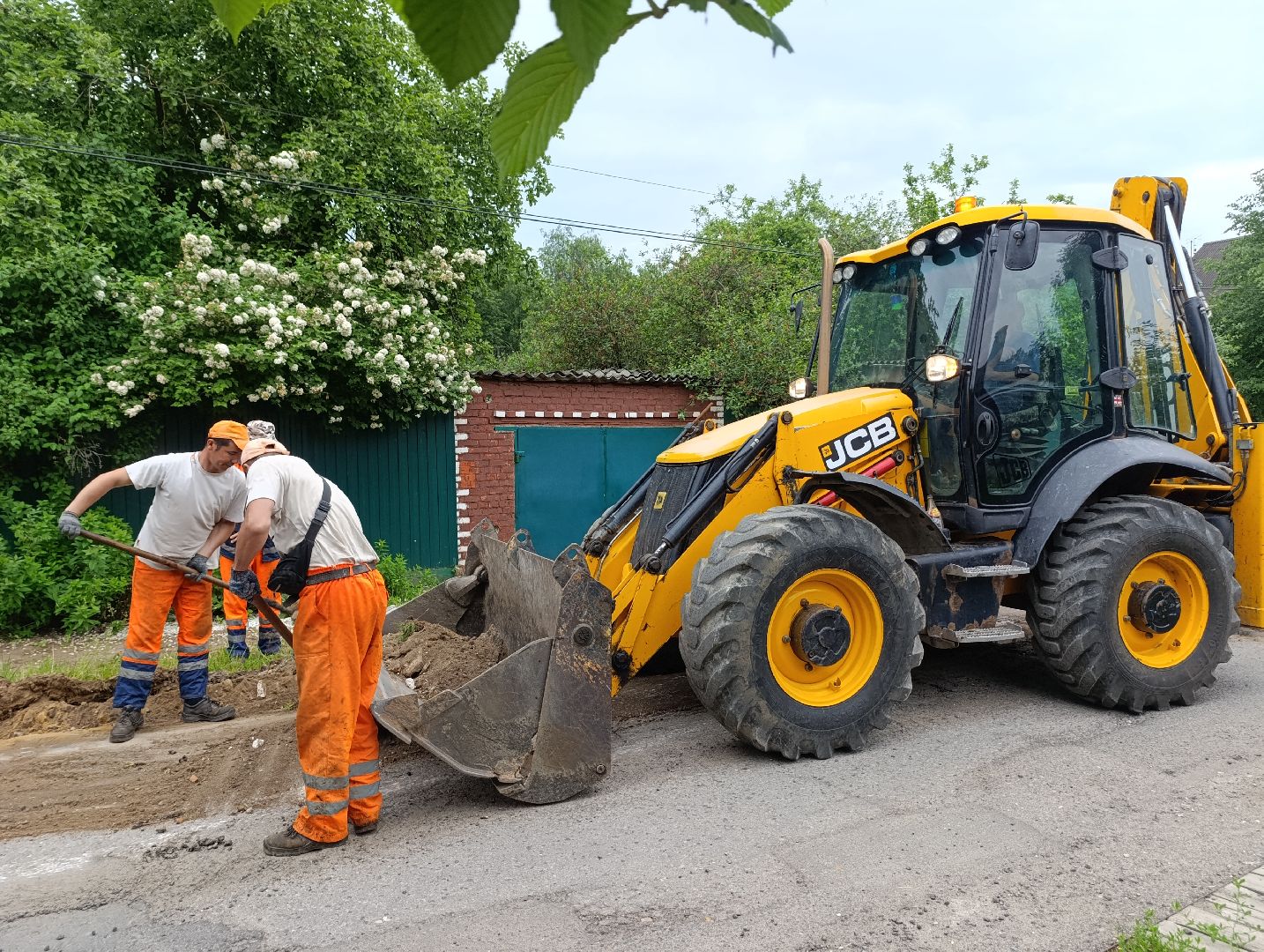 Бронницы, Ремонт дороги, Огородный переулок, Новый асфальт, Подготовка к укладке асфальта,