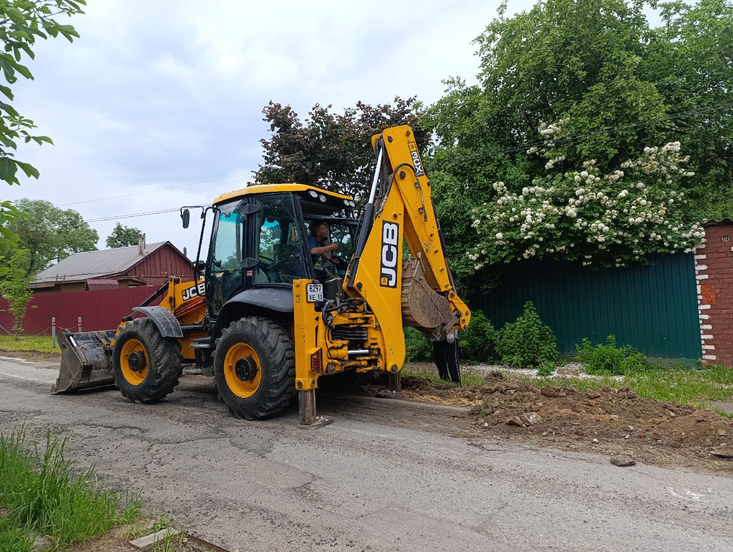 Бронницы, Ремонт дороги, Огородный переулок, Новый асфальт, Подготовка к укладке асфальта,