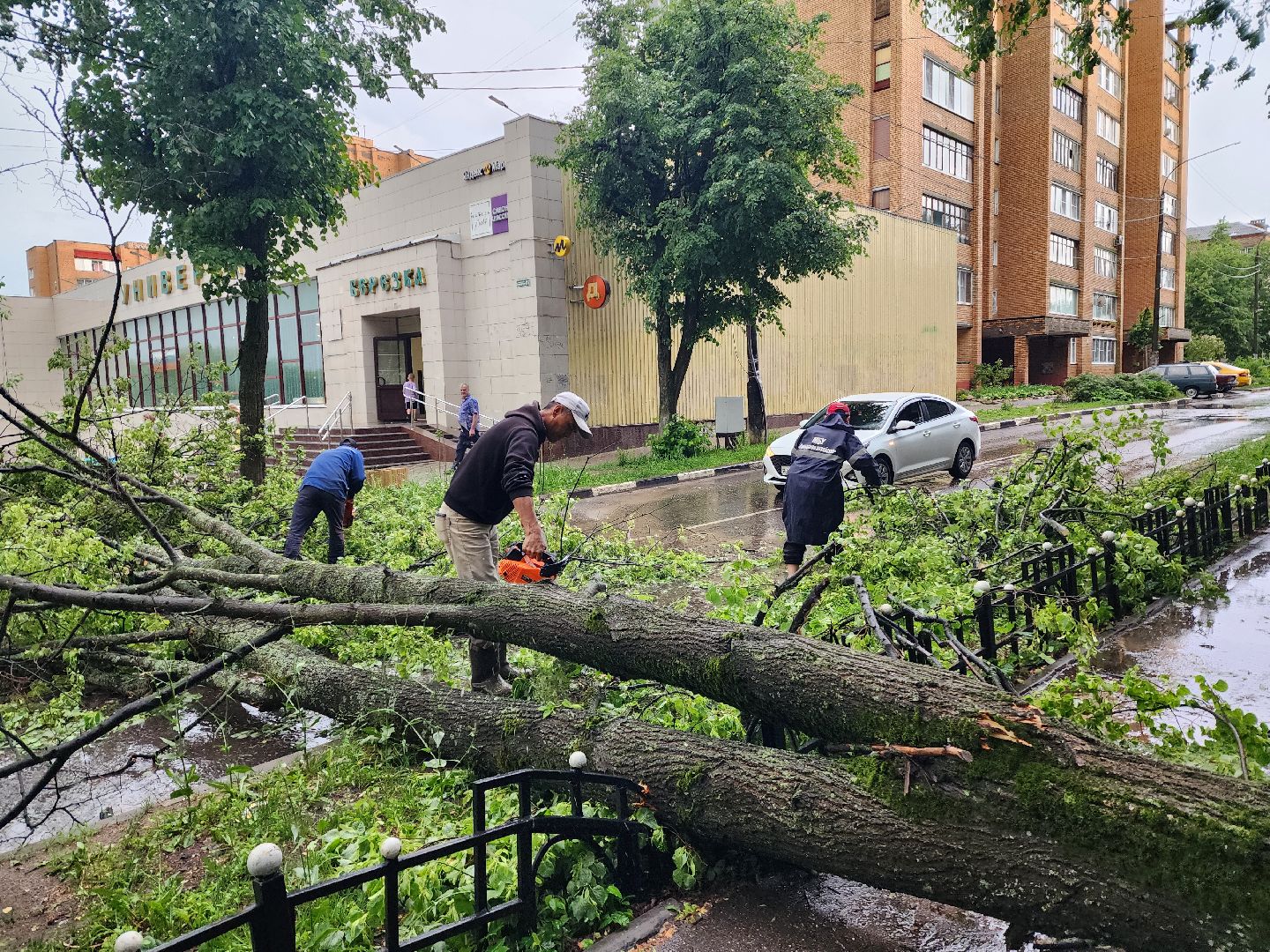 красноармейск, г.о. пушкинский, ликвидация последствий непогоды, дороги,