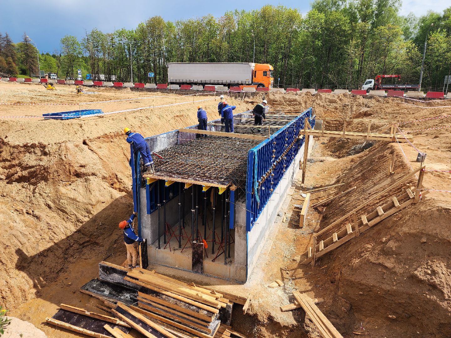 строительство, м-1, минское шоссе, строительство федеральной трассы, руза, рузский городской округ, дорожные работы,