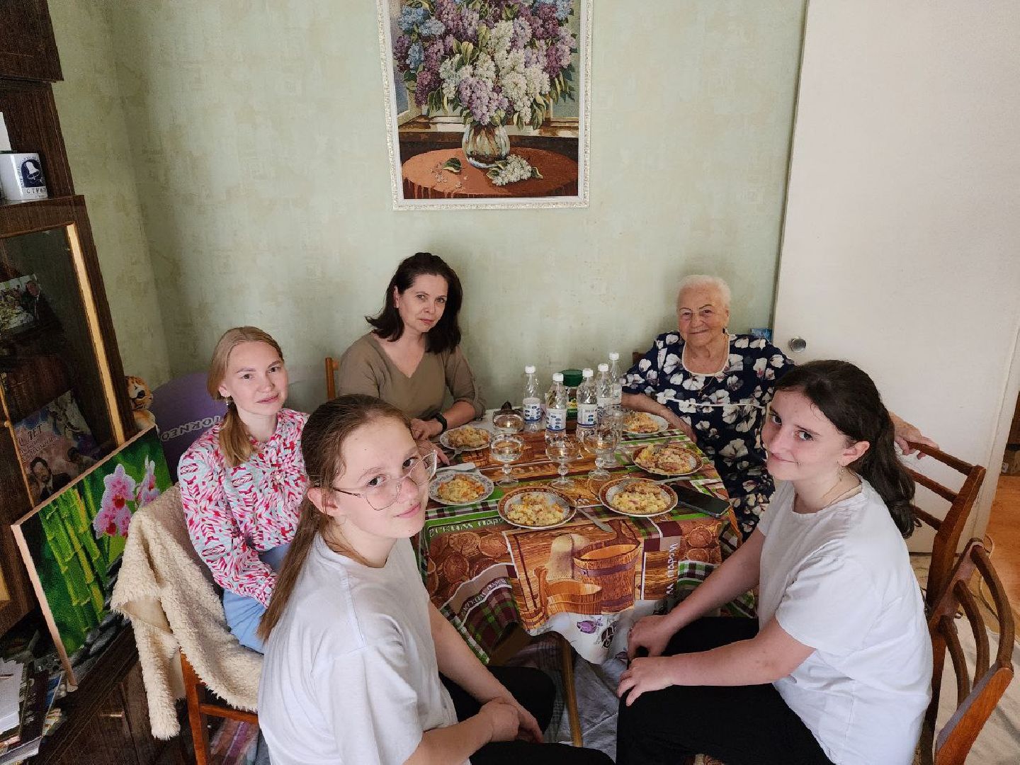 чехов, общество, ветеран вов, школьники, поздравление ветерана,