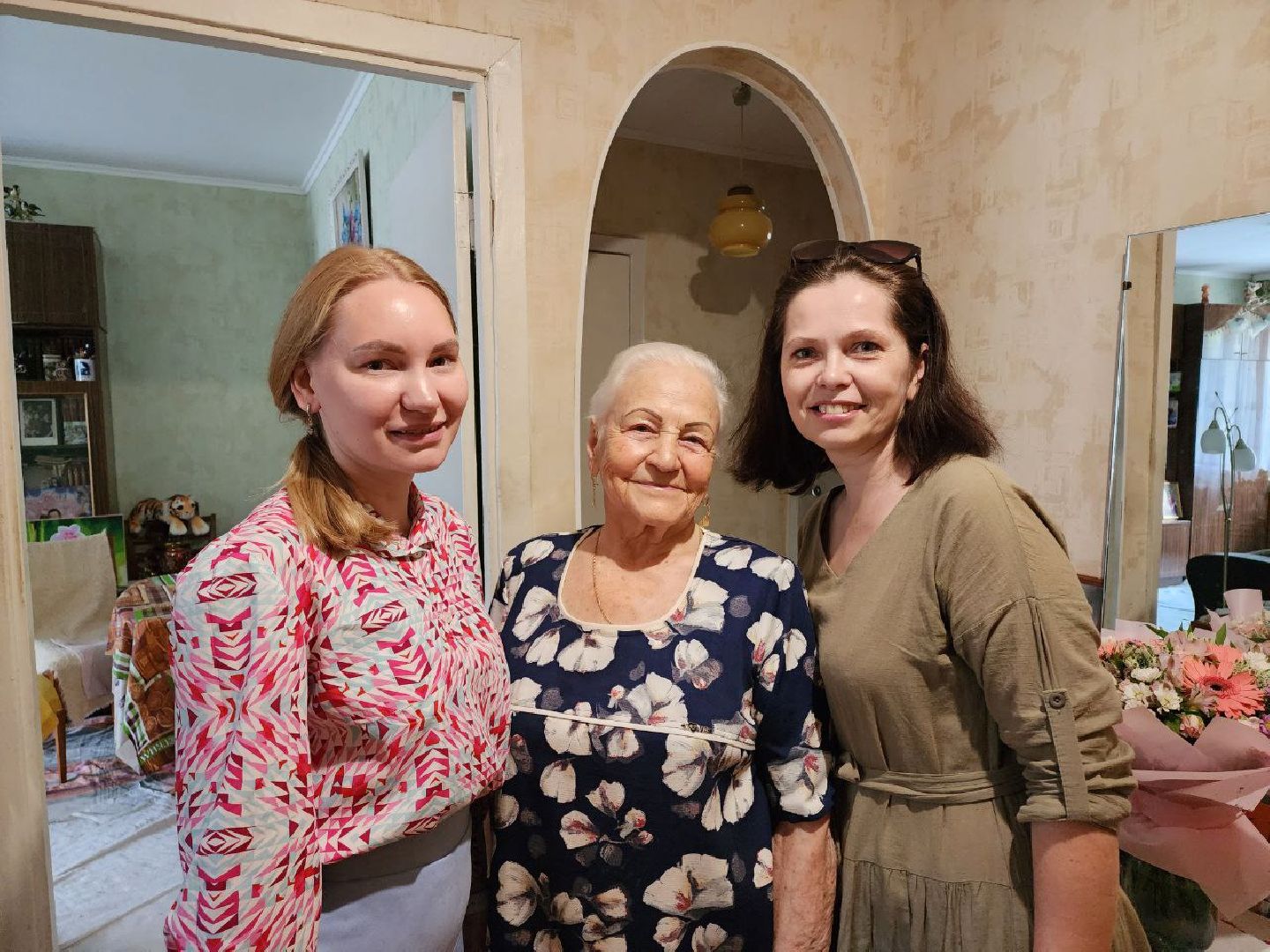 чехов, общество, ветеран вов, школьники, поздравление ветерана,