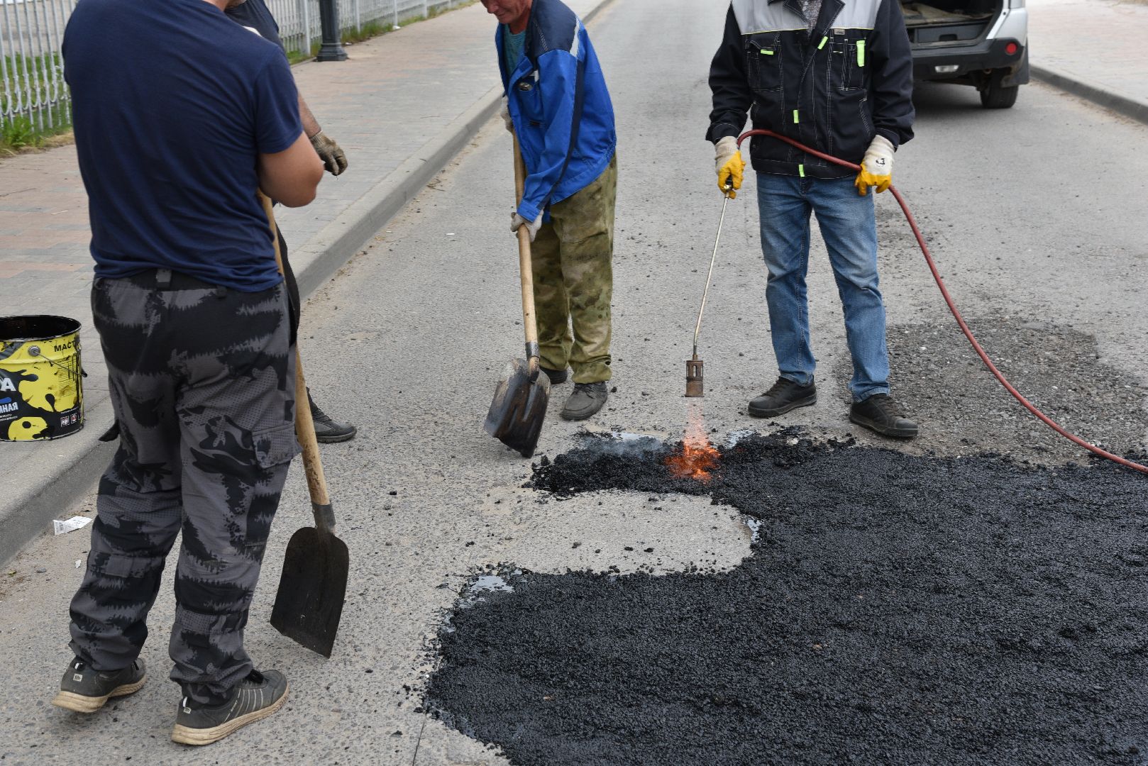 лотошино, благоустройство, ямочный ремонт, дороги,