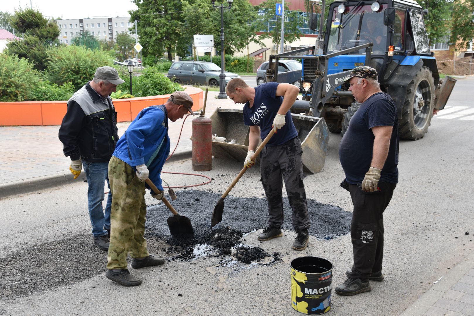 лотошино, благоустройство, ямочный ремонт, дороги,
