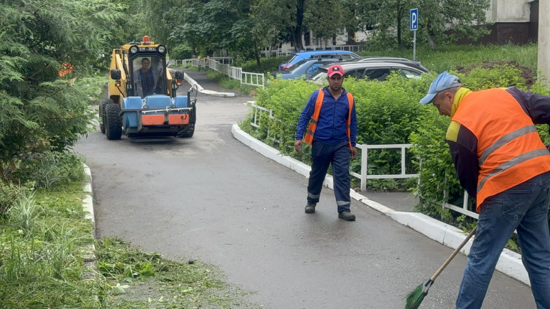 Солнечногорск, благоустройство, уборка дворов, покос травы, жители,
