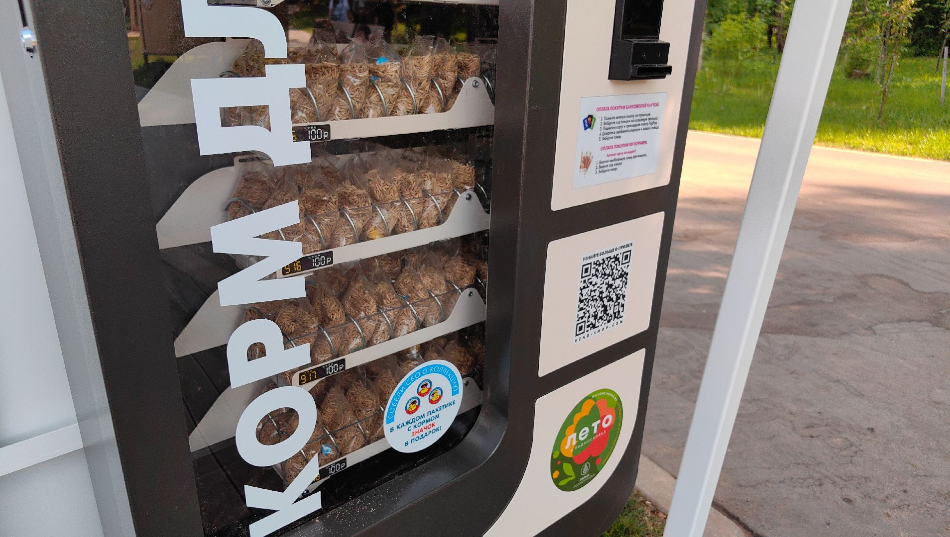 утки, корм для уток, аппарат с кормом, парк, река, щёлково, животные,