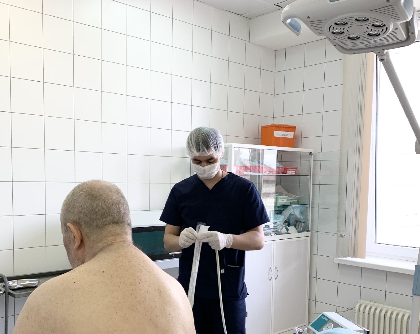 Балашиха, Подмосковье, Студенты медики, московский областной онкологический диспансер, практика,