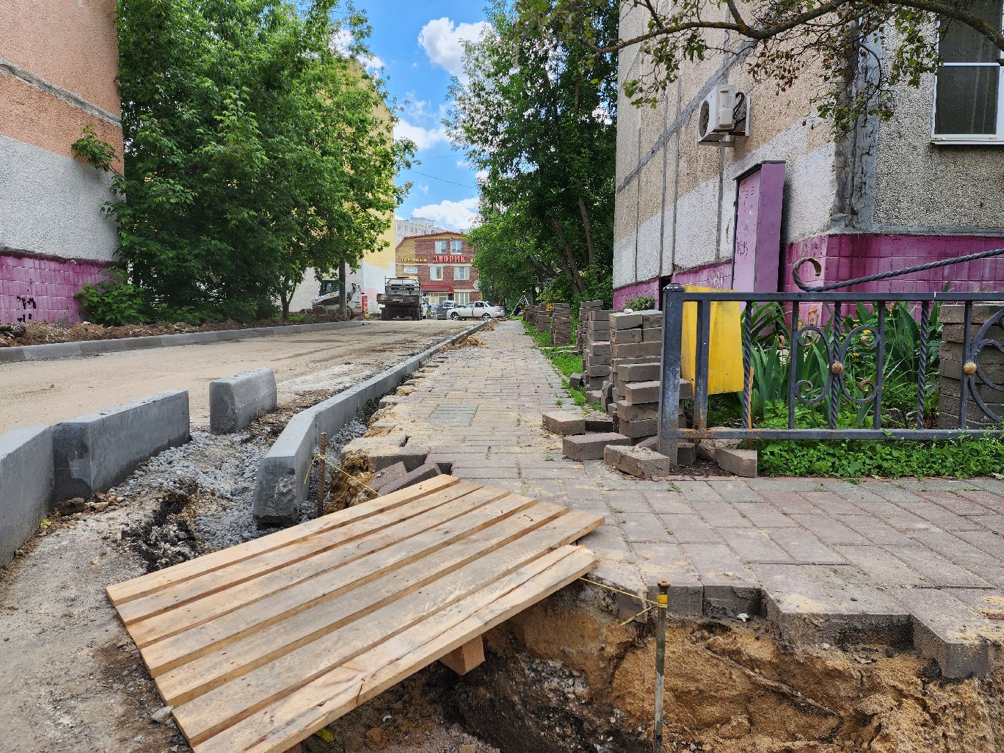 раменское, благоустройство, комплексное благоустройство двора домов 20-24 на улице Гурьева,