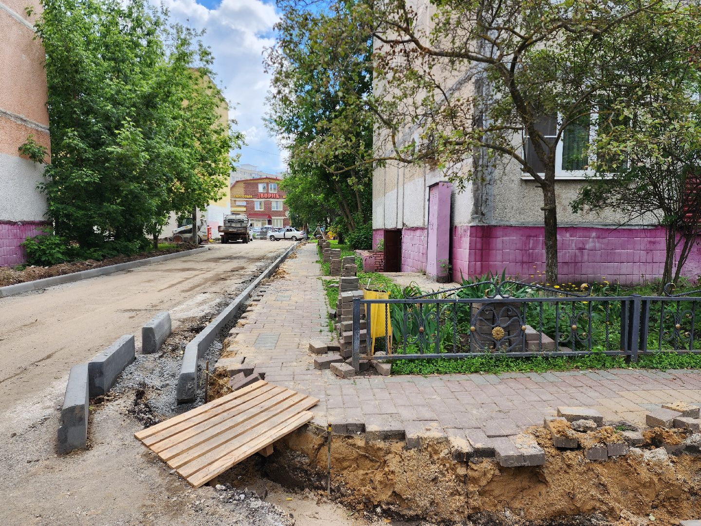 раменское, благоустройство, комплексное благоустройство двора домов 20-24 на улице Гурьева,