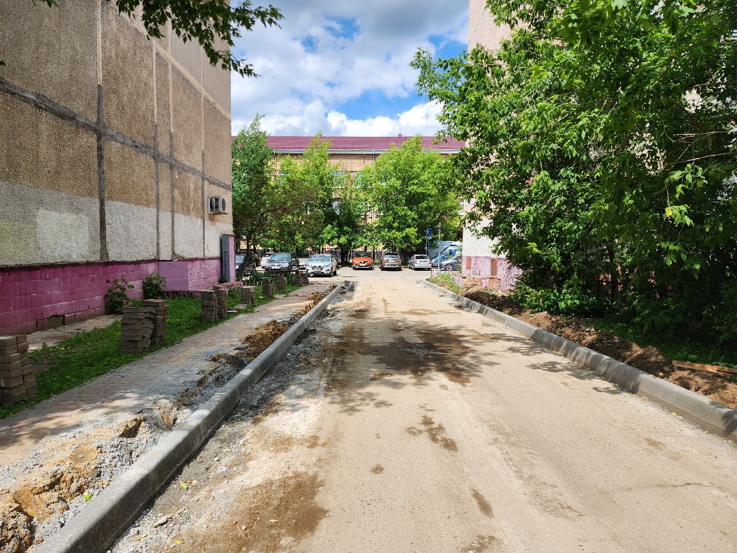 раменское, благоустройство, комплексное благоустройство двора домов 20-24 на улице Гурьева,