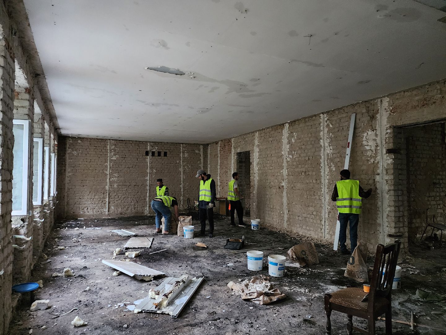 Капитальный ремонт, центр дополнительного образования, Дубна, демонтаж,