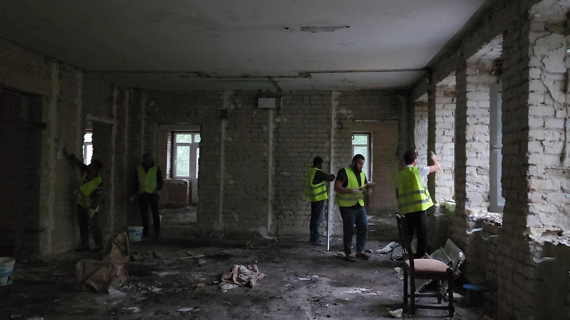 Капитальный ремонт, центр дополнительного образования, Дубна, демонтаж,