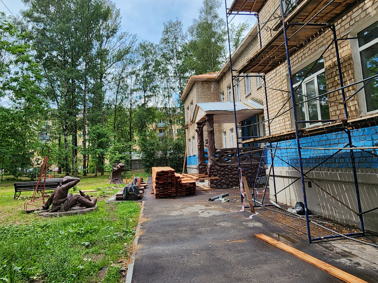 Капитальный ремонт, центр дополнительного образования, Дубна, демонтаж,