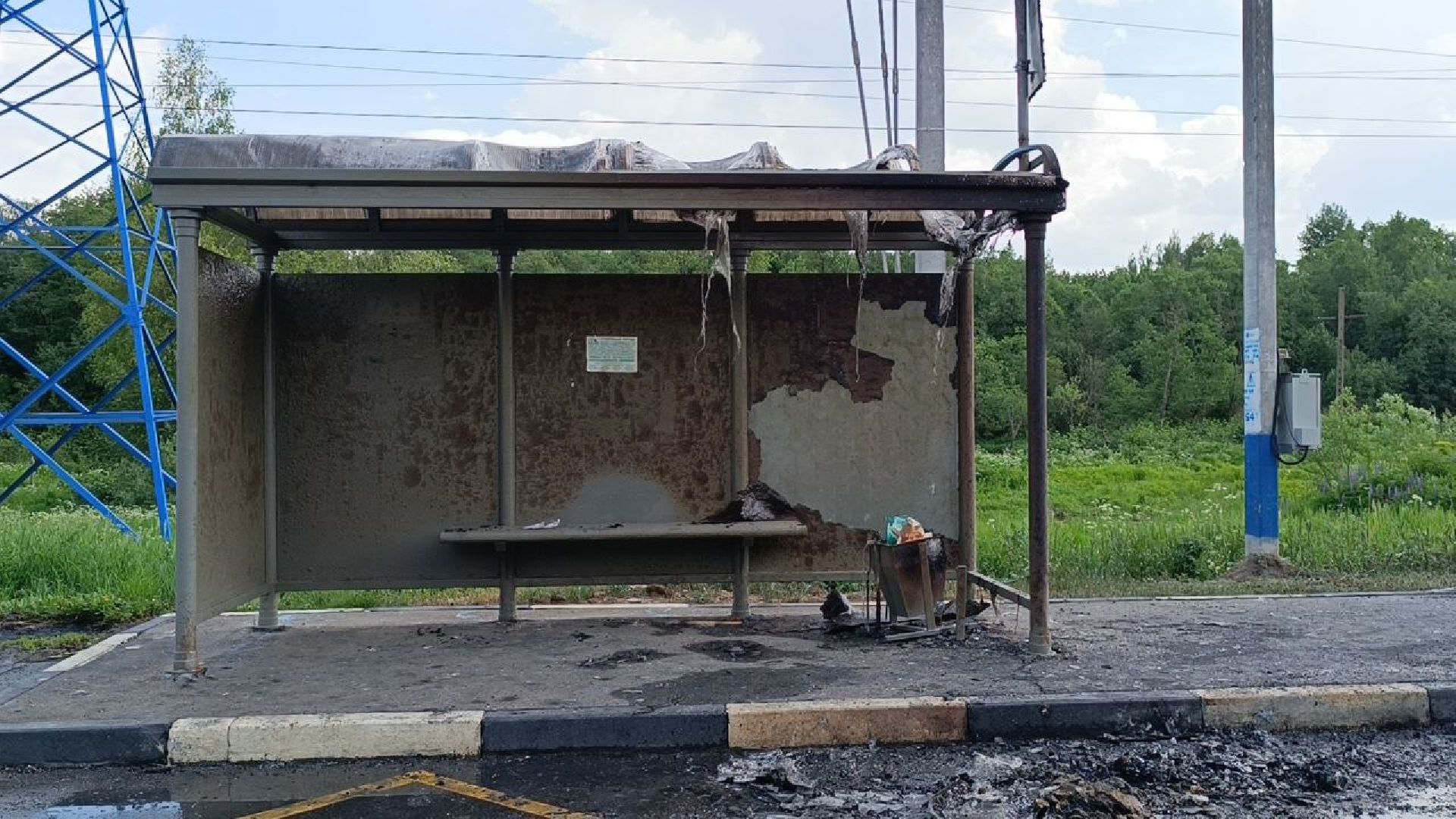 пожар, автобус,