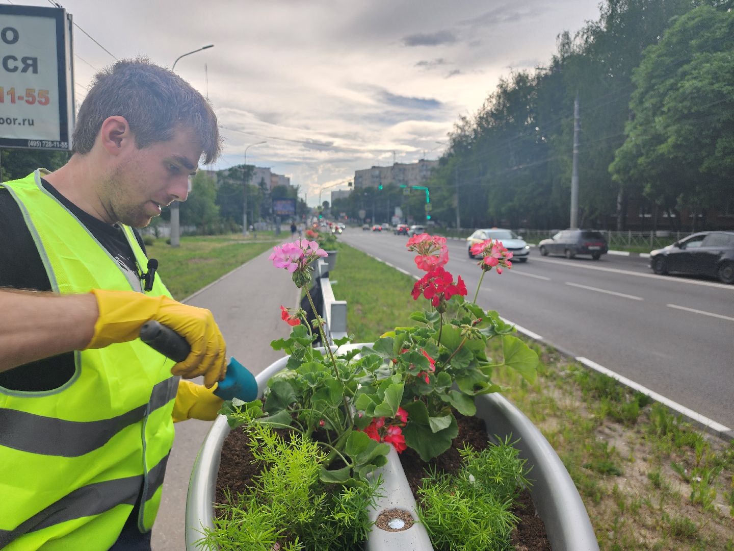 благоустройство, план добрых дел, озеленение, высадка цветов, цветы, озеленение города, ленинский городской округ, видное,