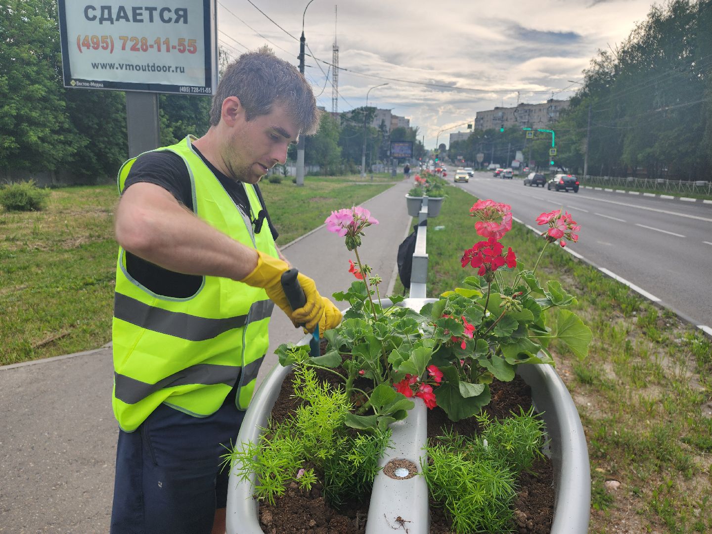 благоустройство, план добрых дел, озеленение, высадка цветов, цветы, озеленение города, ленинский городской округ, видное,