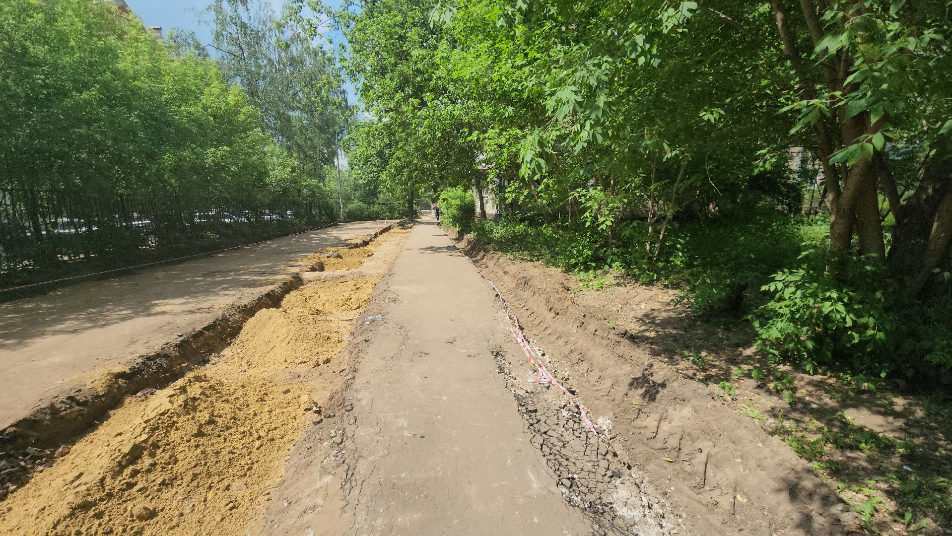 комплексное благоустройство, ул Гарнаева, ул Серова, Николай Ветров, асфальтовое покрытие, бордюрный камень,