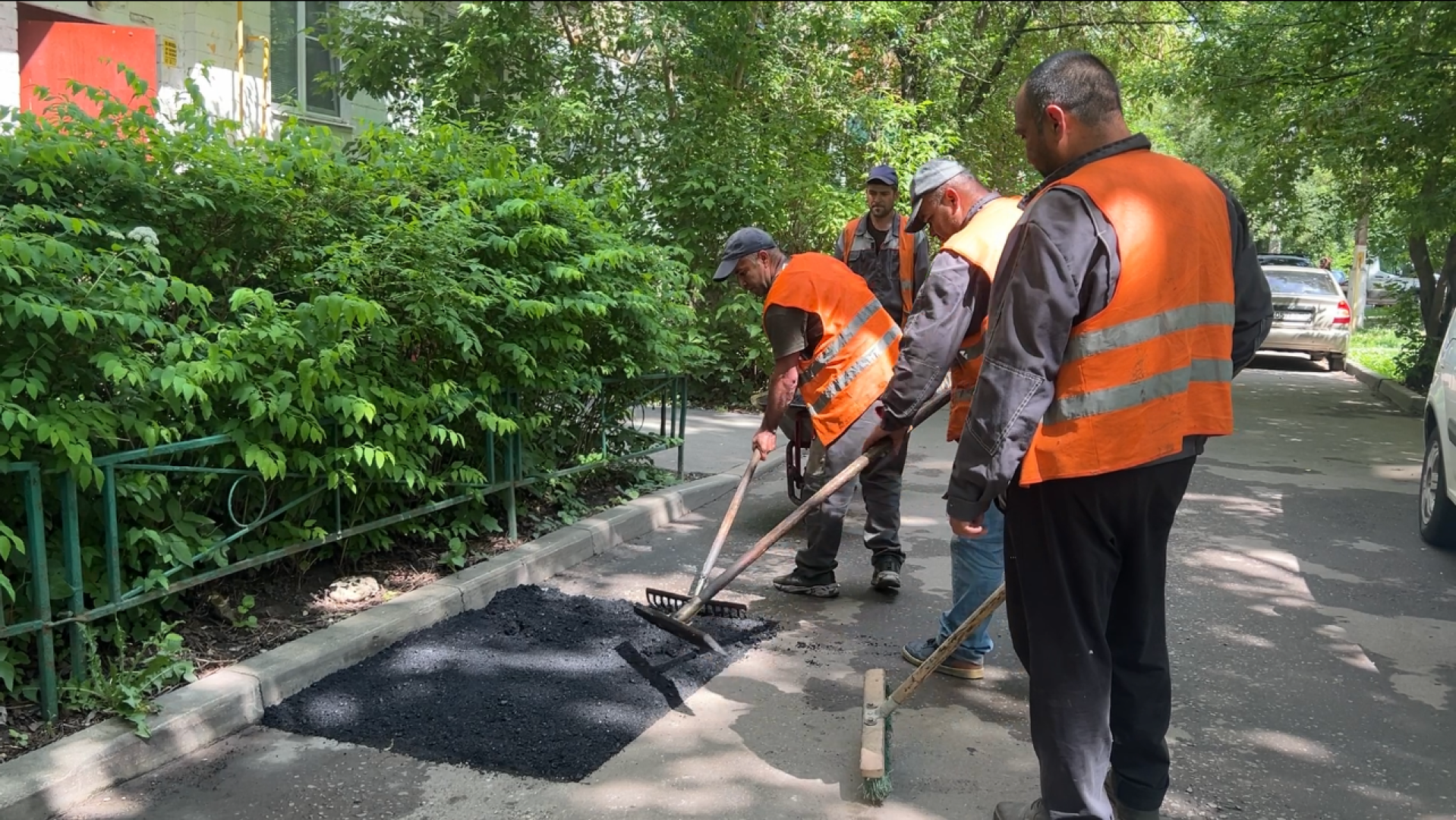 химки, ремонт дорог во дворах, ямочный ремонт, благоустройство,
