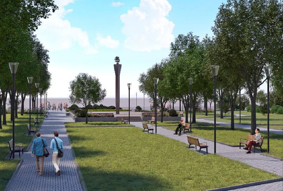 Подольск, стела, благоустройство