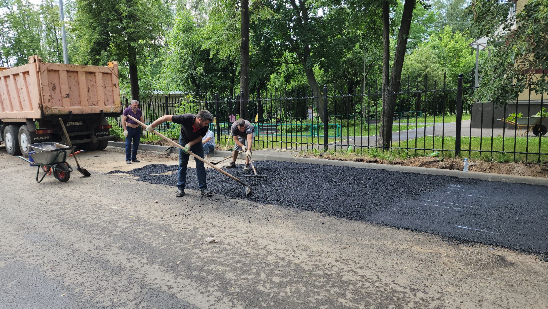 пушкино парк, дорожная инфраструктура, ремонт дороги, асфальтирование дорог,