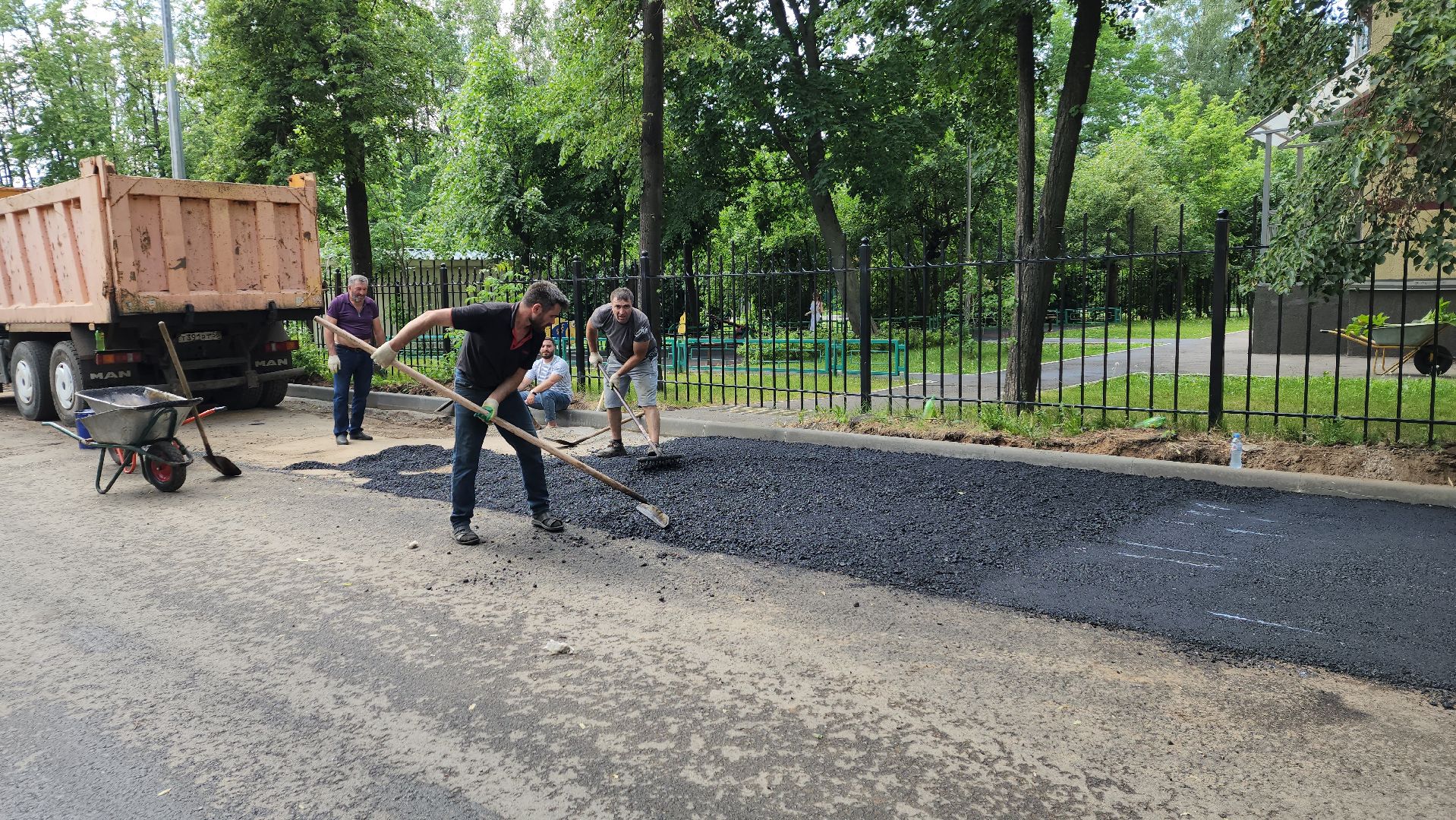 пушкино парк, дорожная инфраструктура, ремонт дороги, асфальтирование дорог,