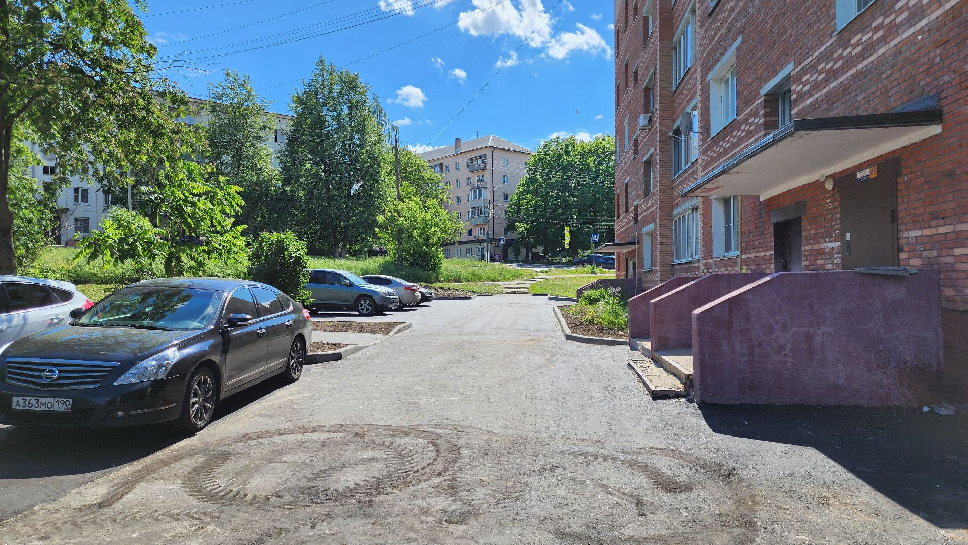 кашира, садовая, московская, клубная, благоустройство дворов, парковка, тротуар, бортовой камень, асфальтовое покрытие,